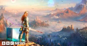 Um cubo falante, God of Battle & Wolverine feminino entre os anúncios do PlayStation