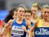 A tricampeã olímpica Jenny Simpson no hospital após desmaiar em uma prova de atletismo