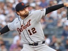 Mize atinge o recorde de sua carreira com 10 eliminações na vitória dos Tigers sobre os desleixados Yankees