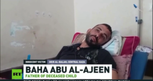 Soldados das FDI ‘atiraram na cabeça do meu filho de três anos’ – pai de Gaza (VÍDEO)