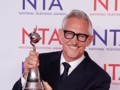 Gary Lineker revela que vai se tornar avô pela primeira vez