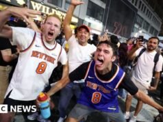Os fãs dos Knicks enlouquecem com o time de Nova York fazendo o maior retorno da história das finais da NBA