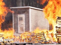 Ela viu um incêndio destruir sua cidade, então está construindo bunkers à prova de fogo