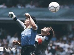 ‘Eu testemunhei a Mão de Deus de Maradona’ – um gol ainda falado cerca de 40 anos depois