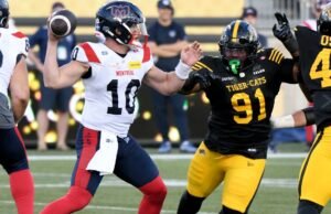 Os resilientes Alouettes voltam para a vitória do OT sobre Tiger-Cats na abertura do CFL