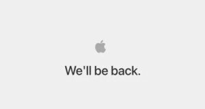 O web site beta da Apple diz ‘Estaremos de volta em breve’, pouco antes da WWDC