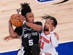Os Spurs derrotaram os Knicks no remaining e reduziram o déficit da série para 2 a 1 com a vitória no jogo 3