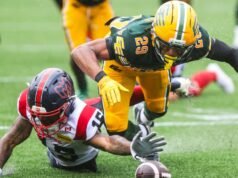 Rankin corre solto enquanto Elks supera Alouettes na prorrogação