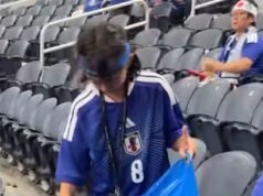 Os partidários japoneses arrasaram os déchets nos tribunos… mas ne lèvent pas le petit doigt chez eux ?