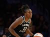 Chelsea Grey empata recorde da WNBA com nove cestas de três pontos, Aces vence Hearth