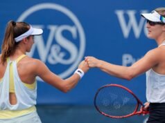 Gabriela Dabrowski, do Canadá, conquista o título de duplas femininas no Eastbourne Open