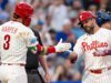 Bryce Harper rebate para o ciclo, Kyle Schwarber acerta três house run na vitória de Phillies sobre o Mets