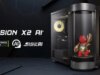 O desktop MEG Imaginative and prescient X2 AI + da MSI tem um holostage para mantê-lo ocupado com um animal de estimação AI
