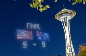 Placar da Copa do Mundo no céu: drones sobrevoarão Seattle para iluminar os resultados dos jogos