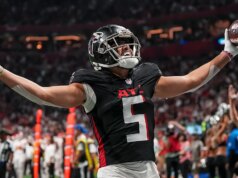 Drake London assina contrato de US$ 141 milhões com os Falcons, tornando-se o terceiro recebedor mais bem pago da NFL: relatórios