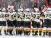 Les Knights disputando a primeira partida