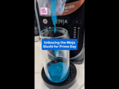 Unboxing the Ninja Slushi para o vídeo do Prime Day