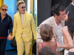 Elton John ‘lutou para ver’ durante apresentação no casamento de Dua Lipa e Callum Turner