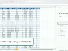 O Microsoft Copilot agora pode lidar com mais trabalho financeiro no Excel com habilidades reutilizáveis e conectores de dados