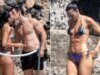 Dua Lipa mostra abdômen duro em biquíni minúsculo durante lua de mel italiana com Callum Turner