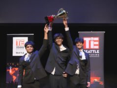 Jovens empreendedores da área de Seattle conquistam a terceira vitória consecutiva no concurso world de pitch de startups TiE