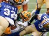 Elks segura Blue Bombers e melhora para 3-0 pela primeira vez desde 2017