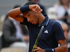 Felix Auger-Aliassime, do Canadá, eliminado nas quartas de closing do Aberto da França