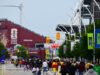 Torcedores da Alemanha e da Costa do Marfim chegam a Toronto para partida da Copa do Mundo da FIFA