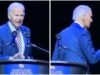Assistir: Joe Biden luta para encontrar a saída do palco após discurso direcionado a Donald Trump