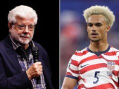 George Lucas foi visto na abertura da Copa do Mundo da USMNT, onde o jogador apelidado de ‘Jedi’ ajudou a vencer por 4 a 1
