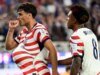 O astro do futebol norte-americano Gio Reyna revela que sua esposa está grávida depois de um impressionante gol de trivela na vitória dos EUA por 4 a 1 na Copa do Mundo