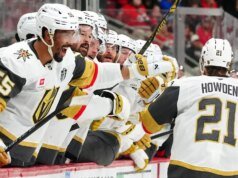 Vegas Golden Knights elimina o estande de concessão com grandes armas para a ultimate da Stanley Cup