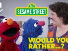 Grover e Elmo jogam Você prefere dizer mais