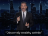 A reação de Jimmy Kimmel ao fato de Elon Musk ser o primeiro trilionário do mundo é exatamente o que você esperaria