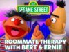 Terapia de companheiro de quarto com Bert e Ernie da Vila Sésamo
