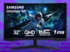 O monitor de jogos Samsung Odyssey G5 atingiu seu melhor preço na Amazon – economize US $ 140