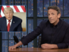 Seth Meyers quer mais detalhes sobre o acordo de Trump com o Irã. Algo. Qualquer coisa.