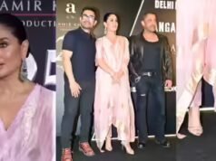 Kareena em um terno Banarasi rosa de Rs 40.000 e salto alto no valor de Rs 1 lakh