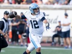 Chad Kelly, dos Argonauts, parece continuar jogando contra Roughriders