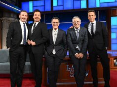 Jimmy Kimmel diz que se sentiu ‘derrotado’ depois que o programa de Colbert foi cancelado, diz que a CBS está usando ‘números inventados’