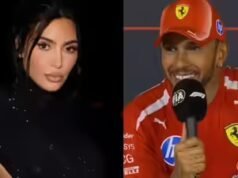 Kim comemora vitória de Lewis no Grande Prêmio – ASSISTA