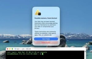 Apple detalha aviso anti-scam de terminal no macOS