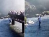 Turista viola barreira de segurança no maior sistema de cachoeira do mundo para recuperar celular