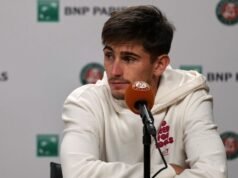 Matteo Arnaldi desiste da semifinal do Aberto da França devido a doença