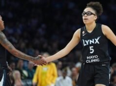 Olivia Miles estabelece recorde de estreante na WNBA com oito trios na vitória de Lynx sobre Valquírias