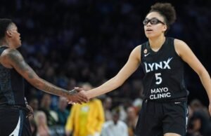Olivia Miles estabelece recorde de estreante na WNBA com oito trios na vitória de Lynx sobre Valquírias