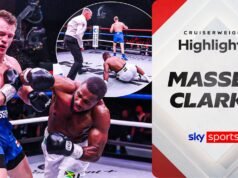 Destaques: Luta extraordinária! Clarke se recupera de dois knockdowns para impedir Massey