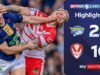 Leeds luta para vencer St Helens e chegar ao topo da Tremendous League