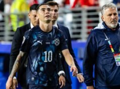 Turquia x Paraguai: momentos importantes quando Almiron foi expulso por cobrir a boca