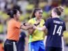 Oito cartões vermelhos?! O caos reina enquanto os EUA vencem o Brasil